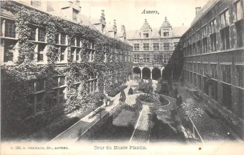 Br35219 Anvers Cour du Musee Plantin belgium