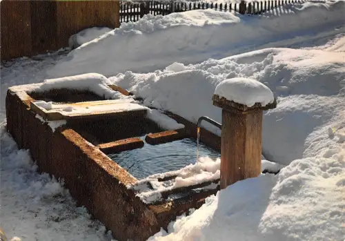 BR078 Neige et soleil le vieux lavoir france