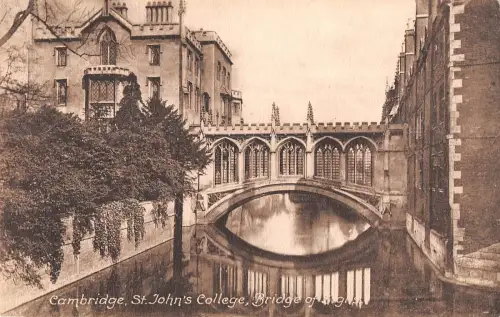 uk24723 Seufzerbrücke St Johns College Cambridge Echtfoto UK