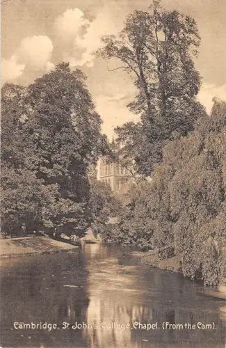 uk23748 st johns college chapel cambridge echtfoto uk