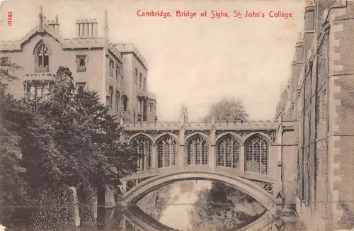 uk18662 st johns college bridge of sighs cambridge echtfoto uk