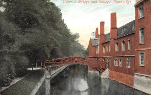 uk20093 queens bridge and college cambridge uk
