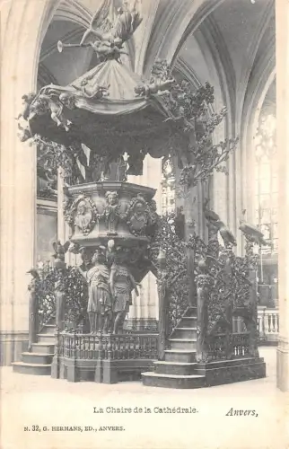 BR35221 la Chaire de la Cathedrale Anvers Belgien