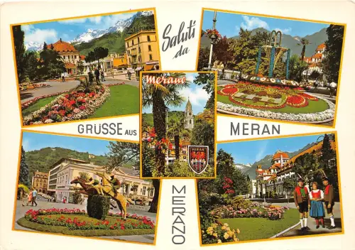 BG13708 Meran Meran Luogo di Cura Typen Tracht Folklore Italien