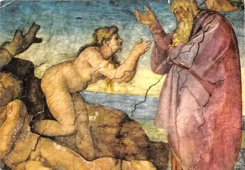 B51436 La creation della Donna Citta del Vaticano Cappella Gemälde
