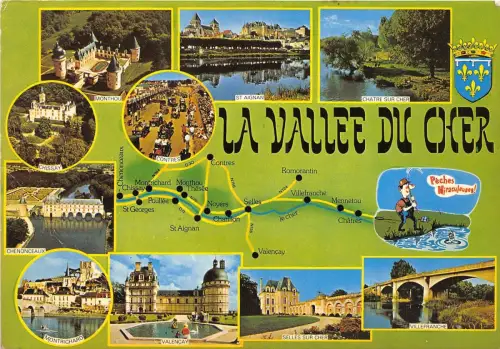 BR2745 la Vallee du Cher Karte cartes geographique france