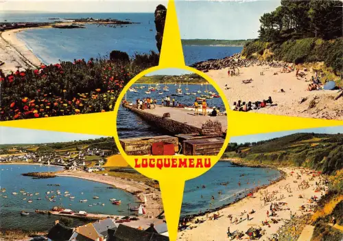 B51248 Tredrez-Locquemeau le port et les plages multi vues france