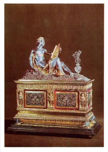 BF39152 Schreibutensilienkasten Skulptur Kunst Postkarte