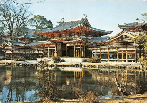 B90095 hoodo phoenix hall of uji byodoin japan