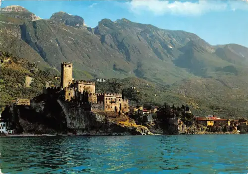 BG13649 lago di garda castello scaligero e monte baldo italy