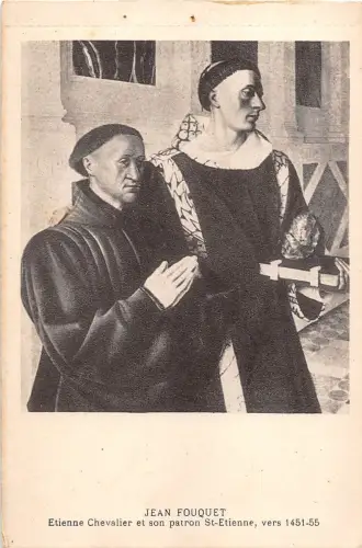 BF39058 jean fouchet etienne chevalier Gemälde Kunst Postkarte