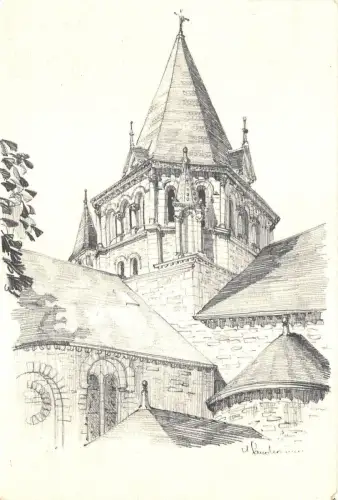 BR4523 Bere Gemälde Postkarte Kunst Bänder