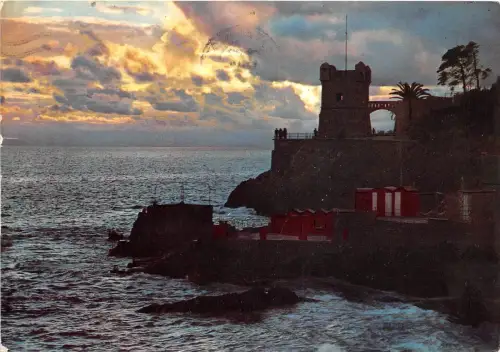 BR1952 Italia Nervi Torre Gropallo e Scogliera italy