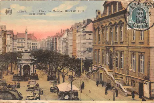 BR36134 Place du Marche Liege Belgien