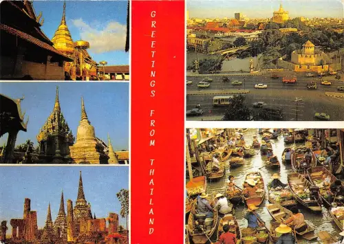 B29784 schwimmende Markttempel Bangkok Thailand