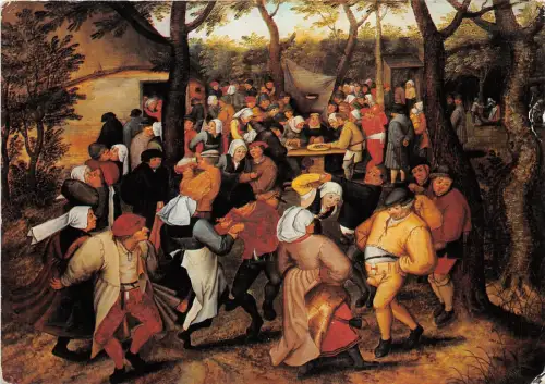 B74899 Pieter brueghel de jonge noce villageoise malerei kunst