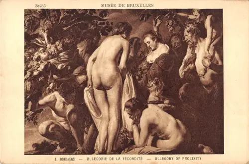 BF38845 j jordanes Allegorie der Prolixität Malerei Kunst Postkarte