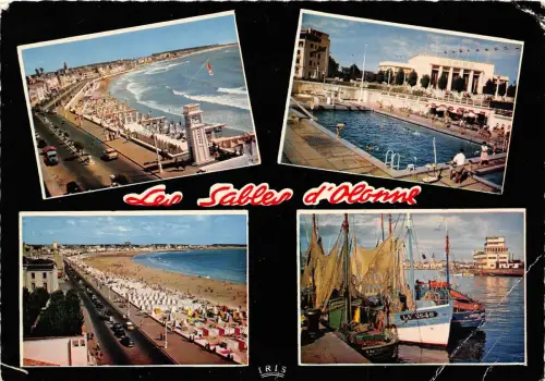 BR14384 Les Sables d lonne La plage et le Remblai france