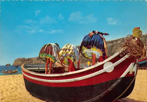 BR15873 Nazare Mostrando as sete saias ship bateaux femmes women portugal