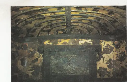 BG21042 Innenraum eines Bronzewagens Kunst Skulptur Postkarte Porzellan