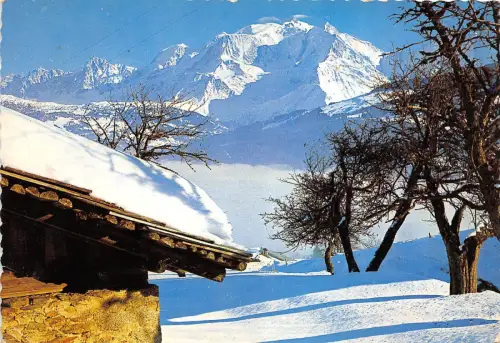 BR23402 Combloux vue sur le Massif du Mont Blanc france