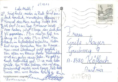 B69625 Kroatien Rab Panorama