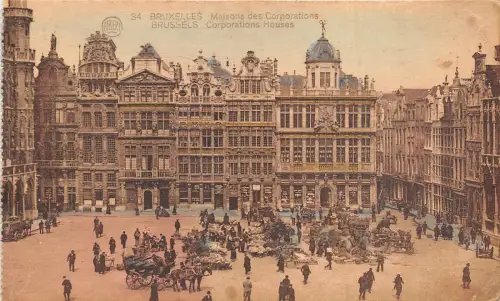 Br35008 Bruxelles Maisons des Coroporations belgium