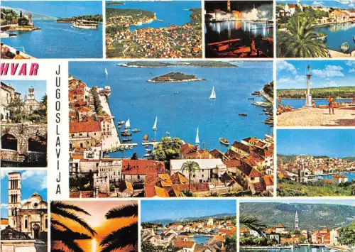 B68162 Kroatien Hvar Boote Bateaux Multiviews