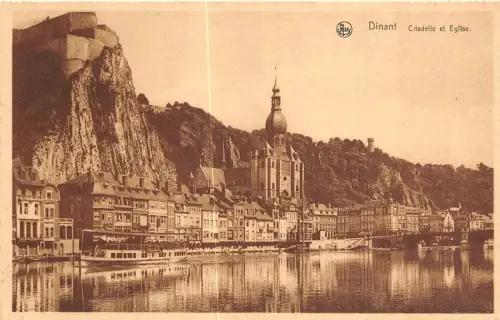 Br35125 Dinant eglise et citadelle belgium