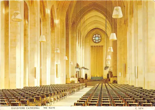 BT18510 guilford cathedral the nave uk