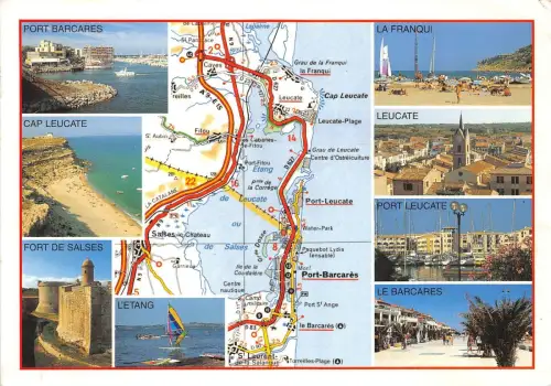 B75350 l etang de laucate ou de salses karten cartes geographiques france