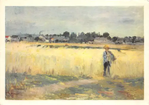 BR8776 Le Champ de Ble Berthe Morisot Gemälde Postkarte Frankreich