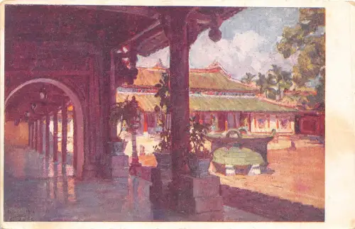 B9670 Asie China Vietnam Hue La cour des lais dans le palais du Roi