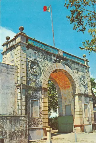 Lot137 China Macau Macao das Grenztor trennt Macao vom chinesischen Festland