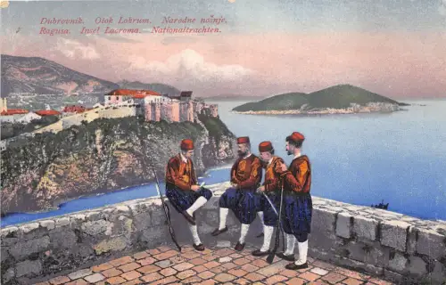 US6677 insel lacroma nationaltrachten dubrovnik ragusa croatia