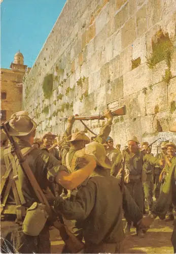 Lot252 Jerusalem Israelische Truppen an der Klagemauer Israel