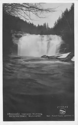 BT2839 Krkonose Riesengebirge Riesengebirge Riesengebirge Mumlava Wasserfall Tschechien