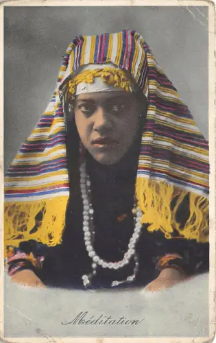 US5756 Meditation Frau Typen Folklore Kostüm Ägypten