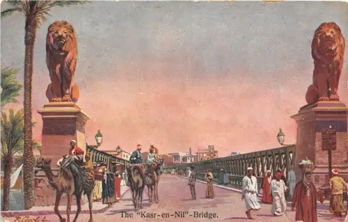 Lot222 Ägypten die ksar en nil Brückentypen Folklore Kamel