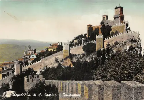 Lot136 republica di san marino panorama Roma 1960 Briefmarken auf der Rückseite