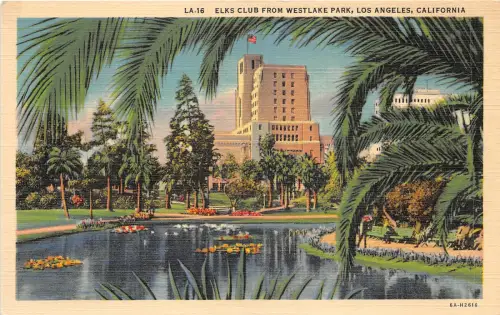 uk41686 elks club from westlake park los angeles california