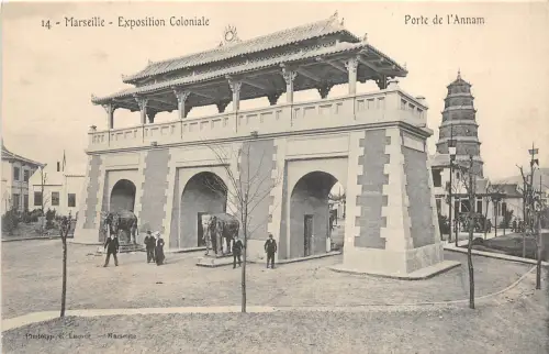 uk41885 porte de l annam marseille exposition coloniale