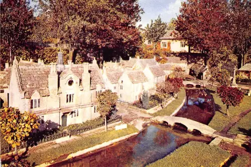 B87968 the victoria hall bourton on the water the river windrush uk