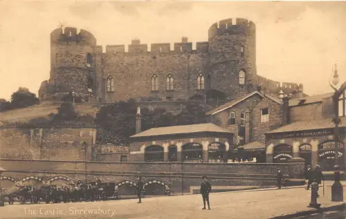 uk51741 the castle shrewsbury real photo uk allsop and son office