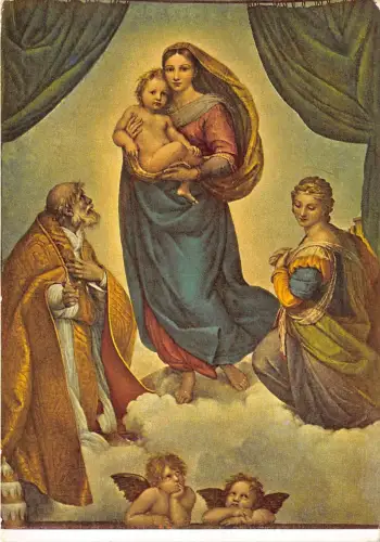 BR21664 raffaello dit Raphael Sanzio Gemälde Postkarte