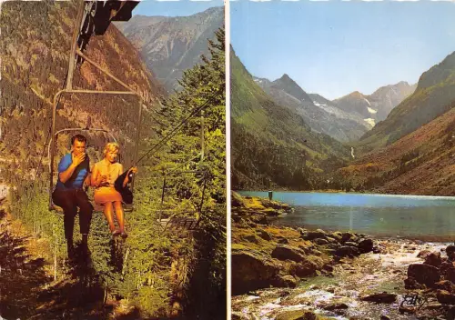 BR6481 Les Pyrenees Arrivee du Telesiege du Pont d'Espagne france