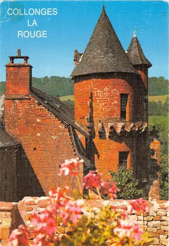 B50475 Collonges la Rouge L`un des plus beaux village de france