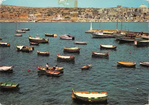B96397 Schiff Bateaux Malta St Paul S Bay Angeln