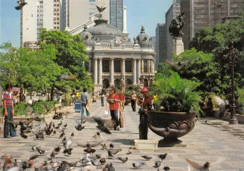 BT13185 Rio de Janeiro praca floriano com teatro Municipal Brasilien