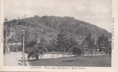 B80920 santos praca jose bonifacio e mont serrat brasilien front/back image